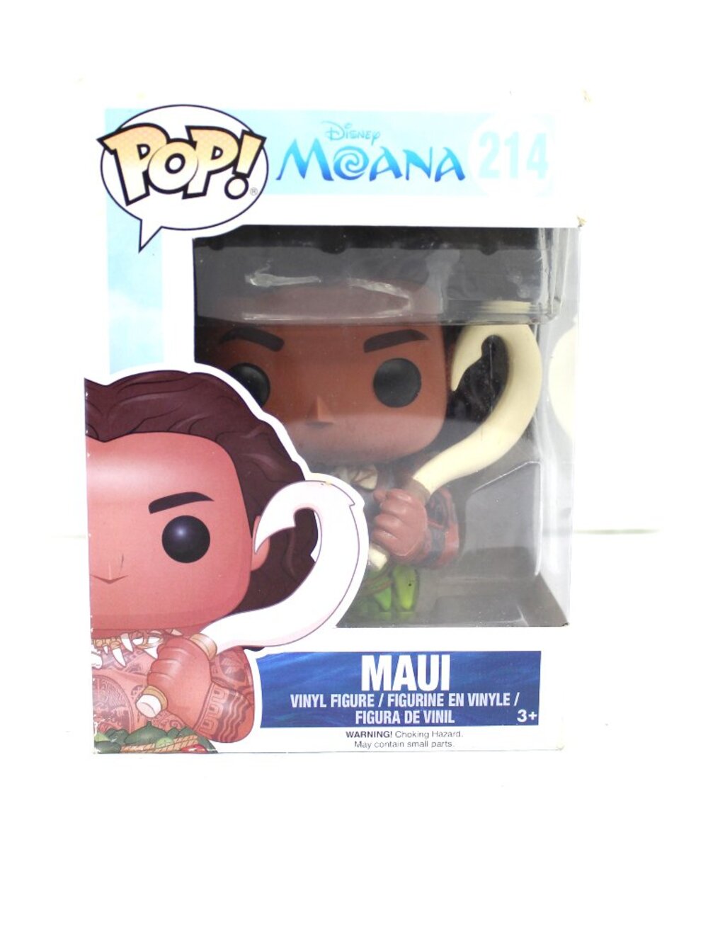 FUNKO POP DISNEY MOANA #214 MAUI BOBBLEHEAD COLLECTIBLE AS-IS